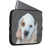 Clumber Spanischmalerei - Niedliche Original Dog A Laptopschutzhülle (Vorne Rechts)