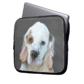 Clumber Spanischmalerei - Niedliche Original Dog A Laptopschutzhülle (Vorderseite Links)