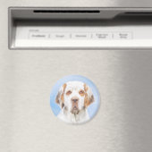 Clumber Spanischmalerei - Niedliche Original Dog A Magnet (In Situ (Geschirrspüler))