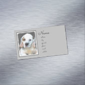 Clumber Spanischmalerei - Niedliche Original Dog A Magnetische Visitenkarte (Beispiel)