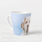 Clumber Spanischmalerei - Niedliche Original Dog A Milchtasse (Linke Ecke)