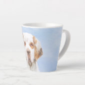 Clumber Spanischmalerei - Niedliche Original Dog A Milchtasse (Rechte Ecke)