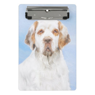Clumber Spanischmalerei - Niedliche Original Dog A Mini Klemmbrett