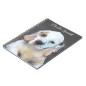 Clumber Spanischmalerei - Niedliche Original Dog A Notizblock (Linke Seite)