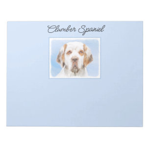 Clumber Spanischmalerei - Niedliche Original Dog A Notizblock