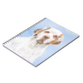 Clumber Spanischmalerei - Niedliche Original Dog A Notizblock (Linke Seite)