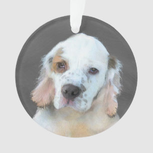 Clumber Spanischmalerei - Niedliche Original Dog A Ornament