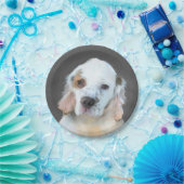 Clumber Spanischmalerei - Niedliche Original Dog A Pappteller (Party)