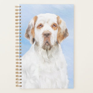 Clumber Spanischmalerei - Niedliche Original Dog A Planer