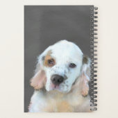 Clumber Spanischmalerei - Niedliche Original Dog A Planer (Rückseite)