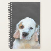 Clumber Spanischmalerei - Niedliche Original Dog A Planer (Vorderseite)