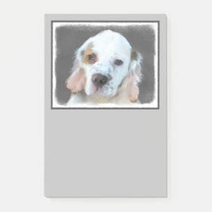 Clumber Spanischmalerei - Niedliche Original Dog A Post-it Klebezettel