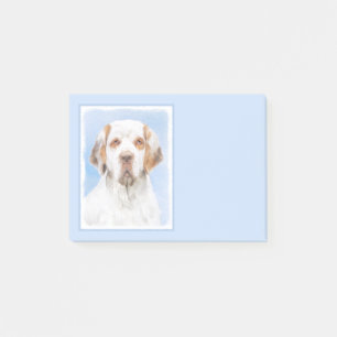 Clumber Spanischmalerei - Niedliche Original Dog A Post-it Klebezettel