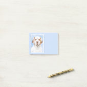 Clumber Spanischmalerei - Niedliche Original Dog A Post-it Klebezettel (Auf Schreibtisch)