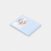 Clumber Spanischmalerei - Niedliche Original Dog A Post-it Klebezettel (angewinkelt)