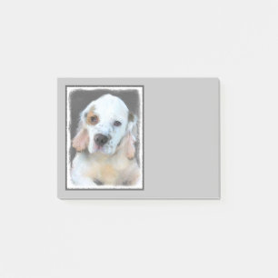 Clumber Spanischmalerei - Niedliche Original Dog A Post-it Klebezettel