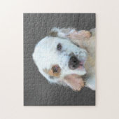 Clumber Spanischmalerei - Niedliche Original Dog A Puzzle (Vertikal)
