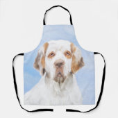 Clumber Spanischmalerei - Niedliche Original Dog A Schürze (Vorderseite)