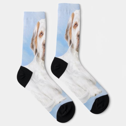 Clumber Spanischmalerei - Niedliche Original Dog A Socken (Rechts)