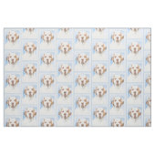 Clumber Spanischmalerei - Niedliche Original Dog A Stoff (Fat Quarter (45,7 x 55,9 cm))