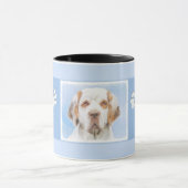 Clumber Spanischmalerei - Niedliche Original Dog A Tasse (Zentrum)