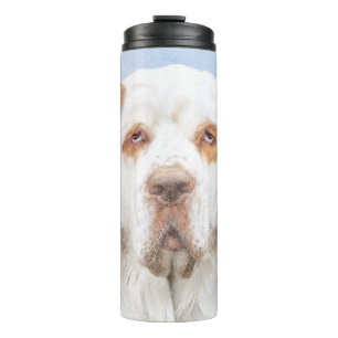 Clumber Spanischmalerei - Niedliche Original Dog A Thermosbecher