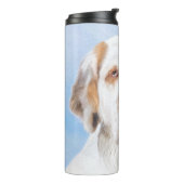 Clumber Spanischmalerei - Niedliche Original Dog A Thermosbecher (Nach links gedreht)