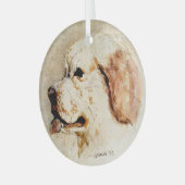 Clumber von Hevener Ornament Aus Glas (Vorderseite links)