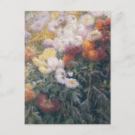 Clump of Chrysanthemums von Gustave Caillebotte Postkarte (Vorderseite)