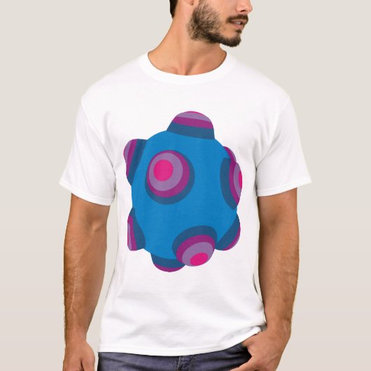 ClumpBubble - blau/lila T-Shirt (Vorderseite)