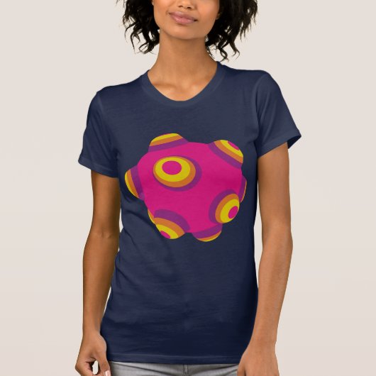 ClumpBubble rosa lila Orange T-Shirt (Vorderseite)