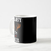Clumsy Christmas Reindeer Angler Hunt Deer Elk Kaffeetasse (Vorderseite Links)