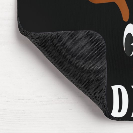 Clumsy Christmas Reindeer Angler Hunt Deer Elk Mousepad (Ecke)