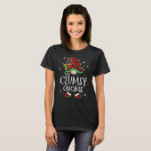 Clumsy Gnome Red Plaid Matching Family Christmas P T-Shirt (Vorne ganz)