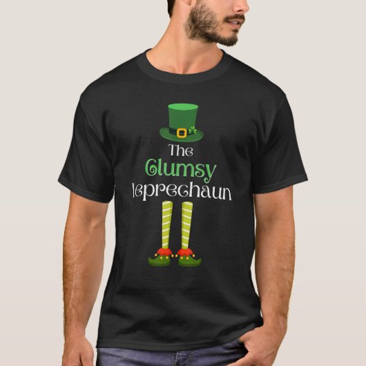 Clumsy Leprechaun Matching Family Group St. Patric T-Shirt (Vorderseite)