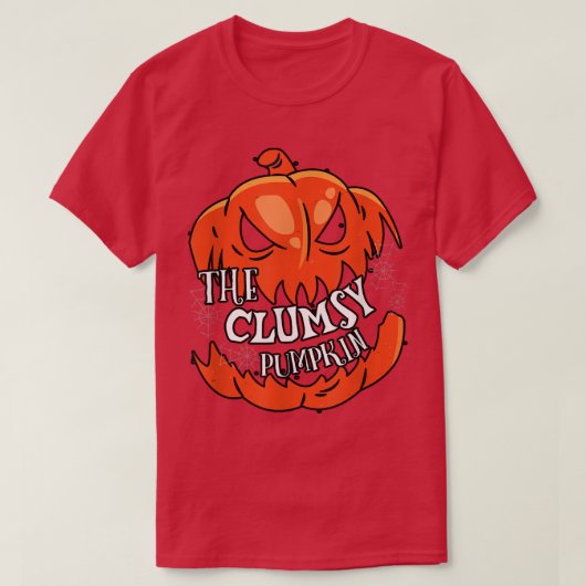 Clumsy Pumpkin Matching Family Group Halloween Par T-Shirt (Design vorne)