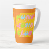 CLUNK PUNK IST EIN REBEL PATTERN WORTE FARBEN GEMI MILCHTASSE (Rechte Ecke)
