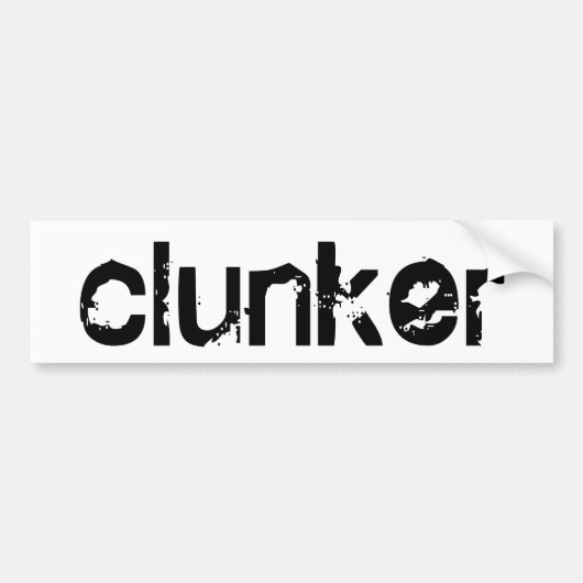 Clunker-Autoaufkleber Autoaufkleber (Vorne)