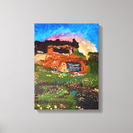 'Clunker in Garden' Leinwanddruck