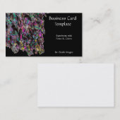 Cluster Carborundum Gemstone Mineral Visitenkarte (Vorne/Hinten)