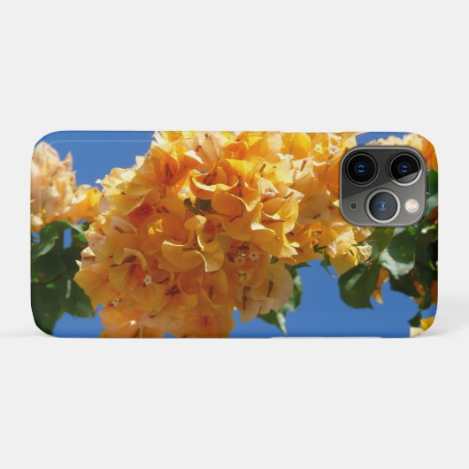 Cluster Golden Bougainvillea Floral Case-Mate iPhone Hülle (Rückseite (Horizontal))