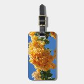 Cluster Golden Bougainvillea Floral Gepäckanhänger (Vorderseite vertikal)