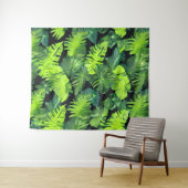 Cluster "Grüne Blätter" Wandteppich (Beispiel (Horizontal))