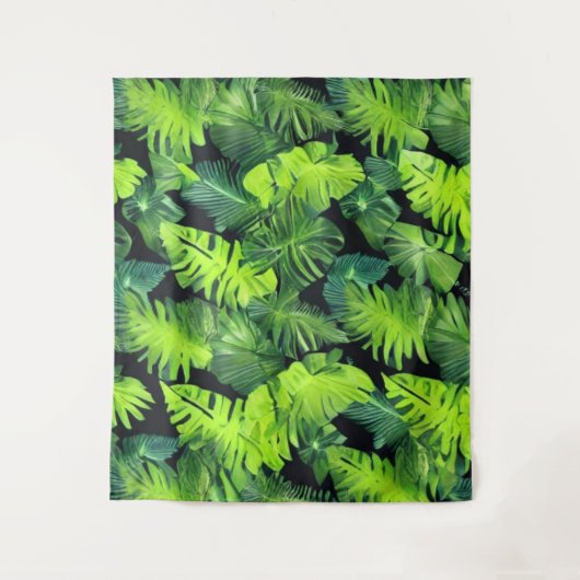 Cluster "Grüne Blätter" Wandteppich (Vorderseite)