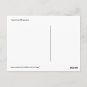 Cluster Hübscher Geranenblüten in Weiß und Rosa Postkarte (Rückseite)