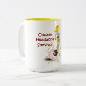 Cluster-Kopfschmerzüberlebensmittel-Tasse Zweifarbige Tasse (Vorderseite Links)