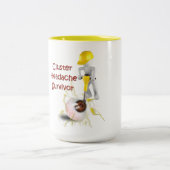Cluster-Kopfschmerzüberlebensmittel-Tasse Zweifarbige Tasse (Mittel)