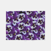 Cluster Lila weißer Stiefmütterchen: Harmonische G Fleecedecke (Vorderseite (Horizontal))