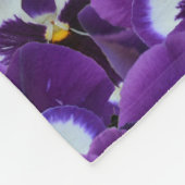 Cluster Lila weißer Stiefmütterchen: Harmonische G Fleecedecke (Ecke)