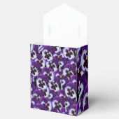 Cluster Lila weißer Stiefmütterchen: Harmonische G Geschenkschachtel (Geöffnet)